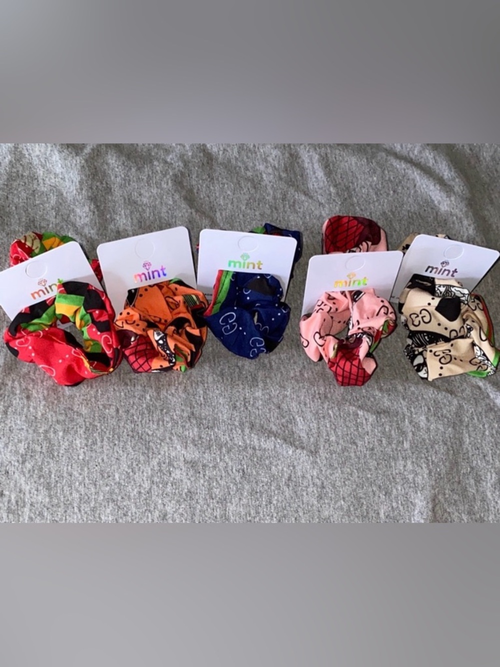 NWT Mint Fashionable Vibrant Hair Scrunchies Collection